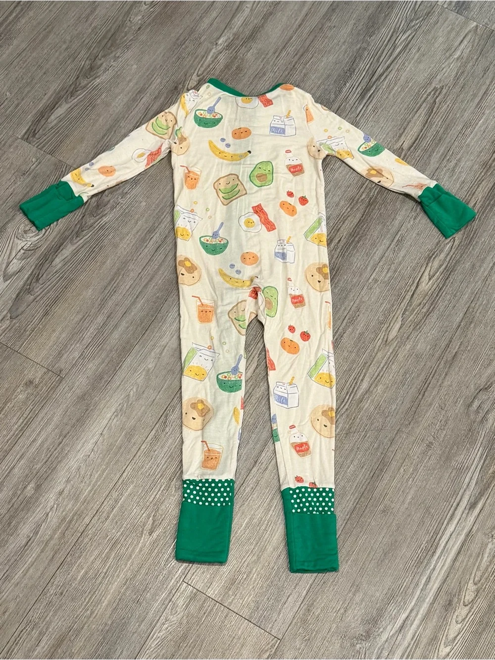 Angel Dear breakfast Print Bamboo Pajamas